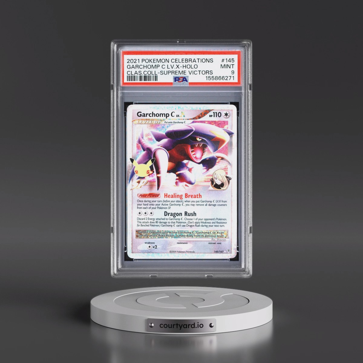 2021 Pokémon Celebrations Classic Collection #145 Garchomp C LV.X - Holo (PSA 9 MINT)