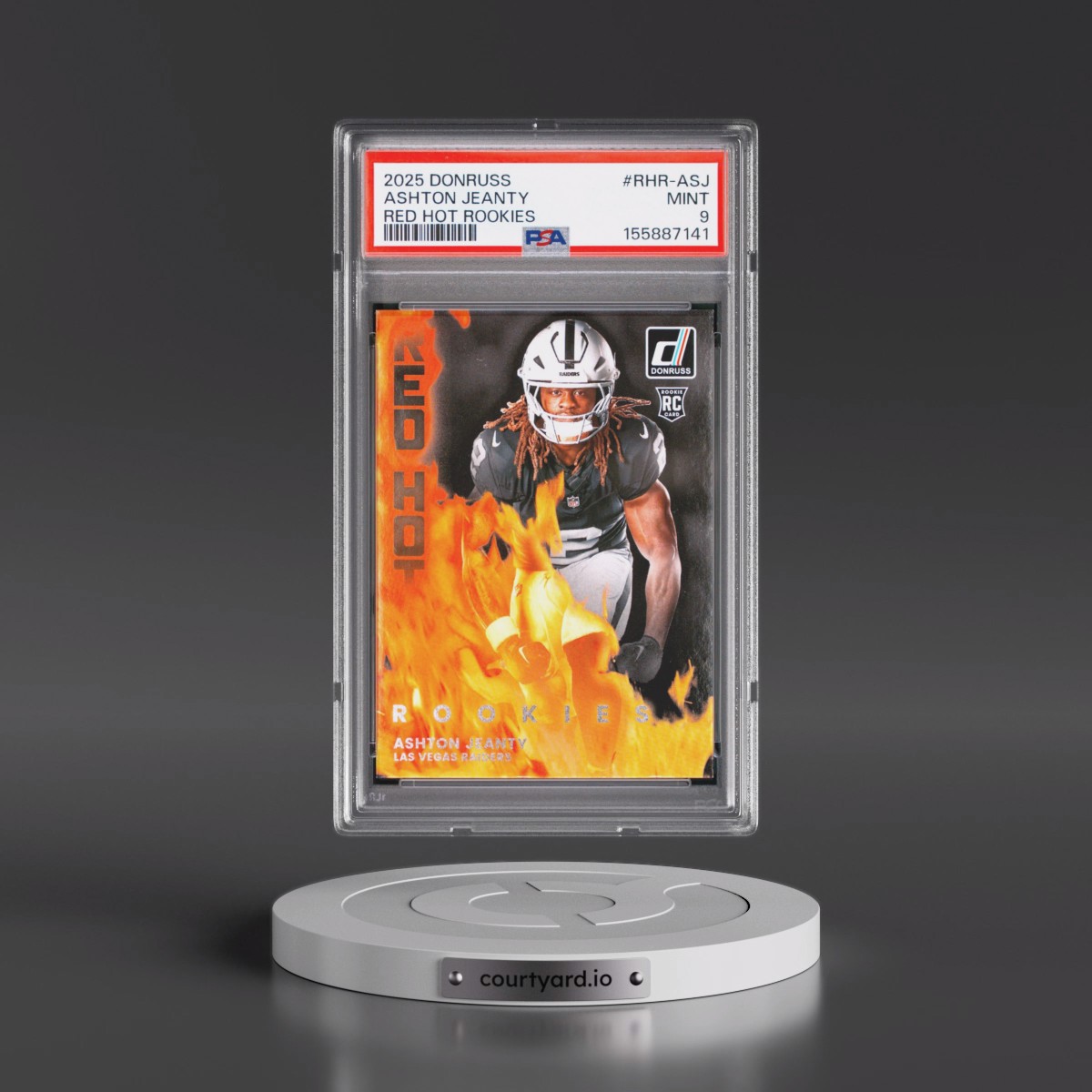2025 Panini Donruss Red Hot Rookies #RHR-ASJ Ashton Jeanty (PSA 9 MINT)