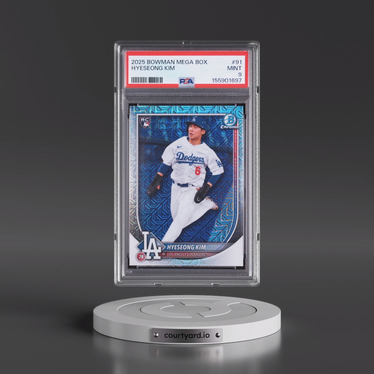 2025 Bowman Mega Box Chrome Hyeseong Kim #91 PSA 9