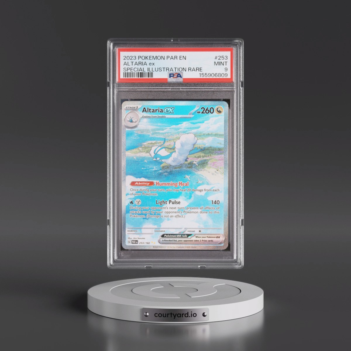 2023 Pokémon Par EN-Paradox Rift #253 Altaria EX - Holo Special Illustration Rare (PSA 9 MINT)