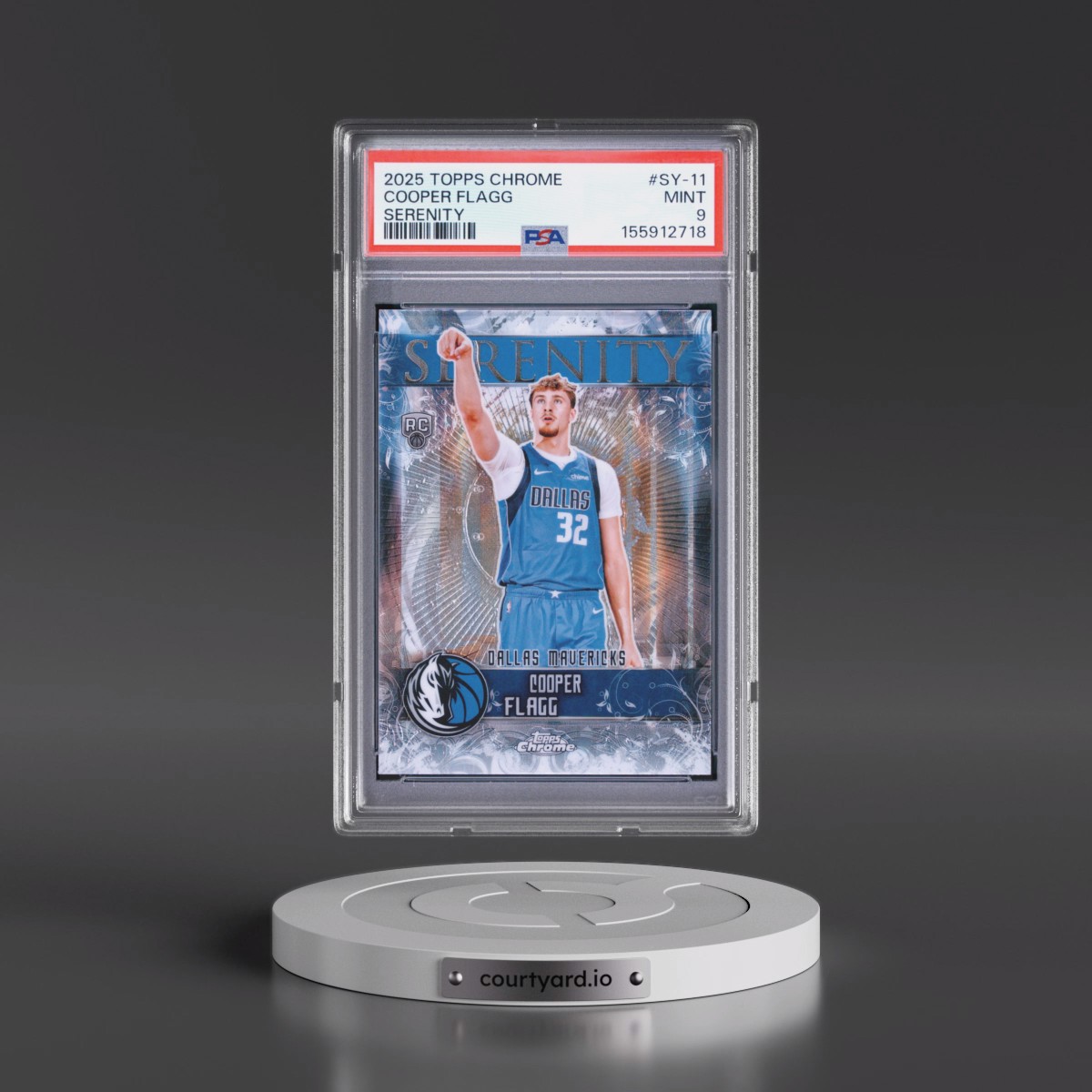 2025 Topps Chrome Serenity #SY-11 Cooper Flagg (PSA 9 MINT)