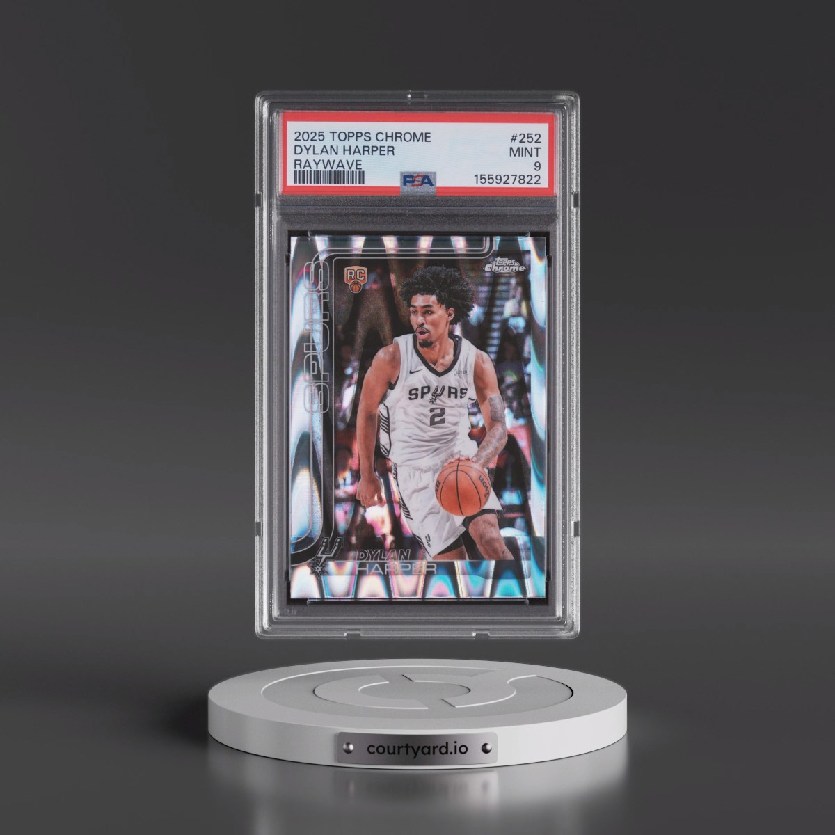 2025 Topps Chrome #252 Dylan Harper - Raywave (PSA 9 MINT)