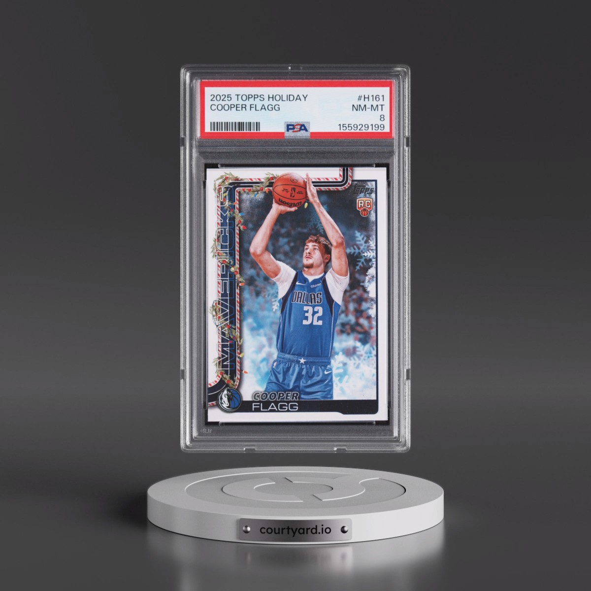 2025 Topps Holiday #H161 Cooper Flagg (PSA 8 NM-MT)