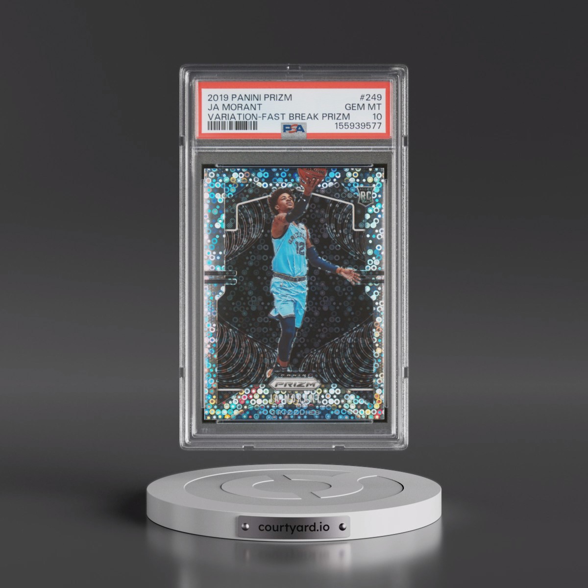 2019 Panini Prizm Ja Morant - Variation-Fast Break Prizm #249 PSA 10