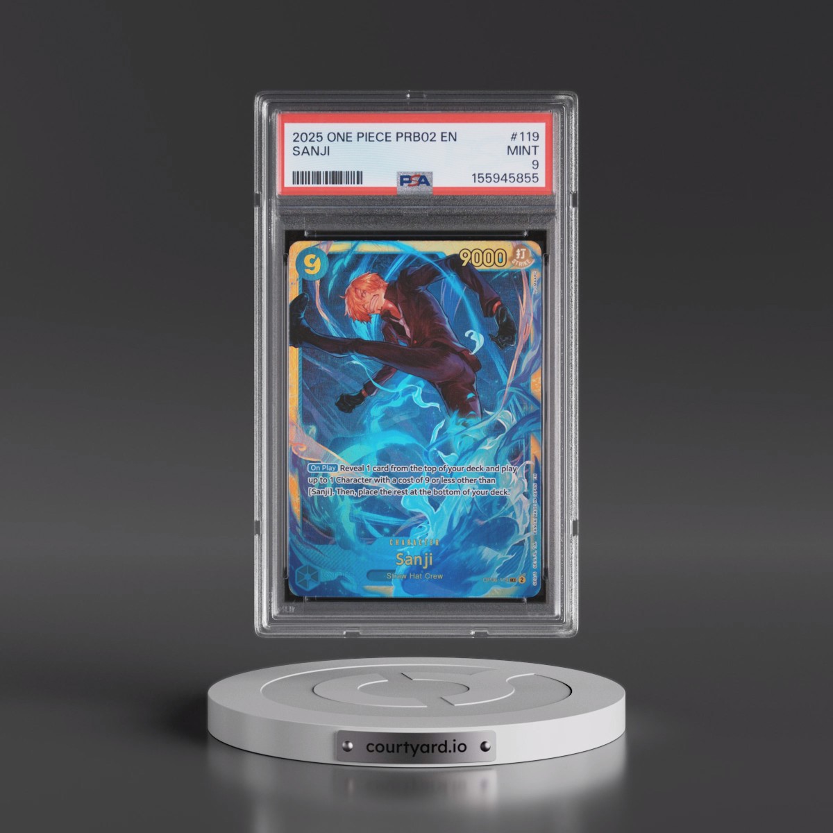 2025 One Piece PRB02-Premium Booster -One Piece Card the Best- Vol.2 #119 Sanji (PSA 9 MINT)