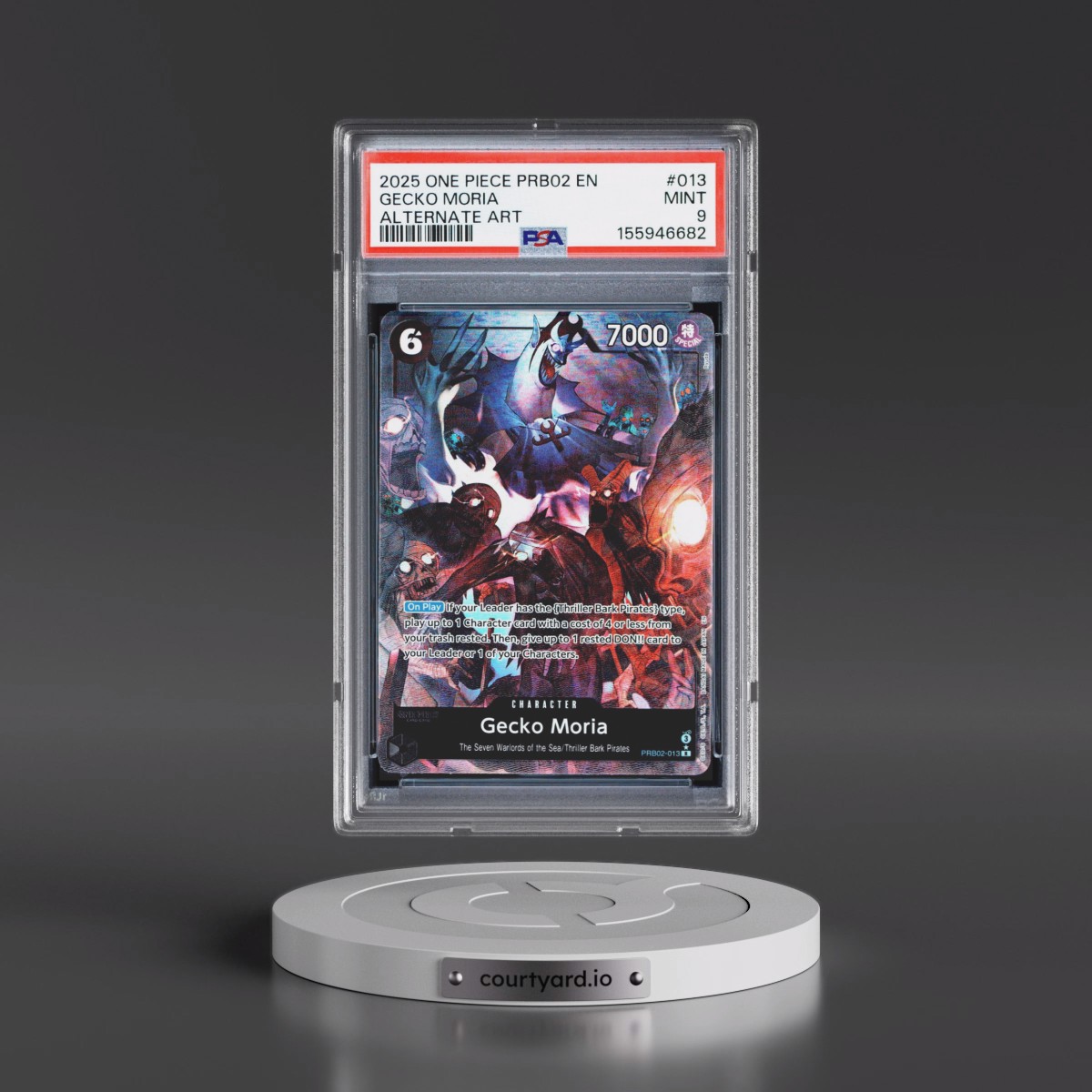 2025 One Piece PRB02-Premium Booster -One Piece Card the Best- Vol.2 #013 Gecko Moria - Alternate Art (PSA 9 MINT)