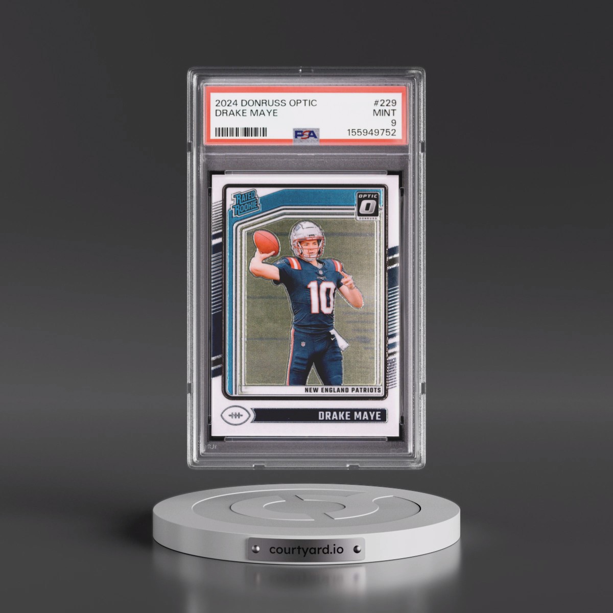 2024 Panini Donruss Optic #229 Drake Maye (PSA 9 MINT)