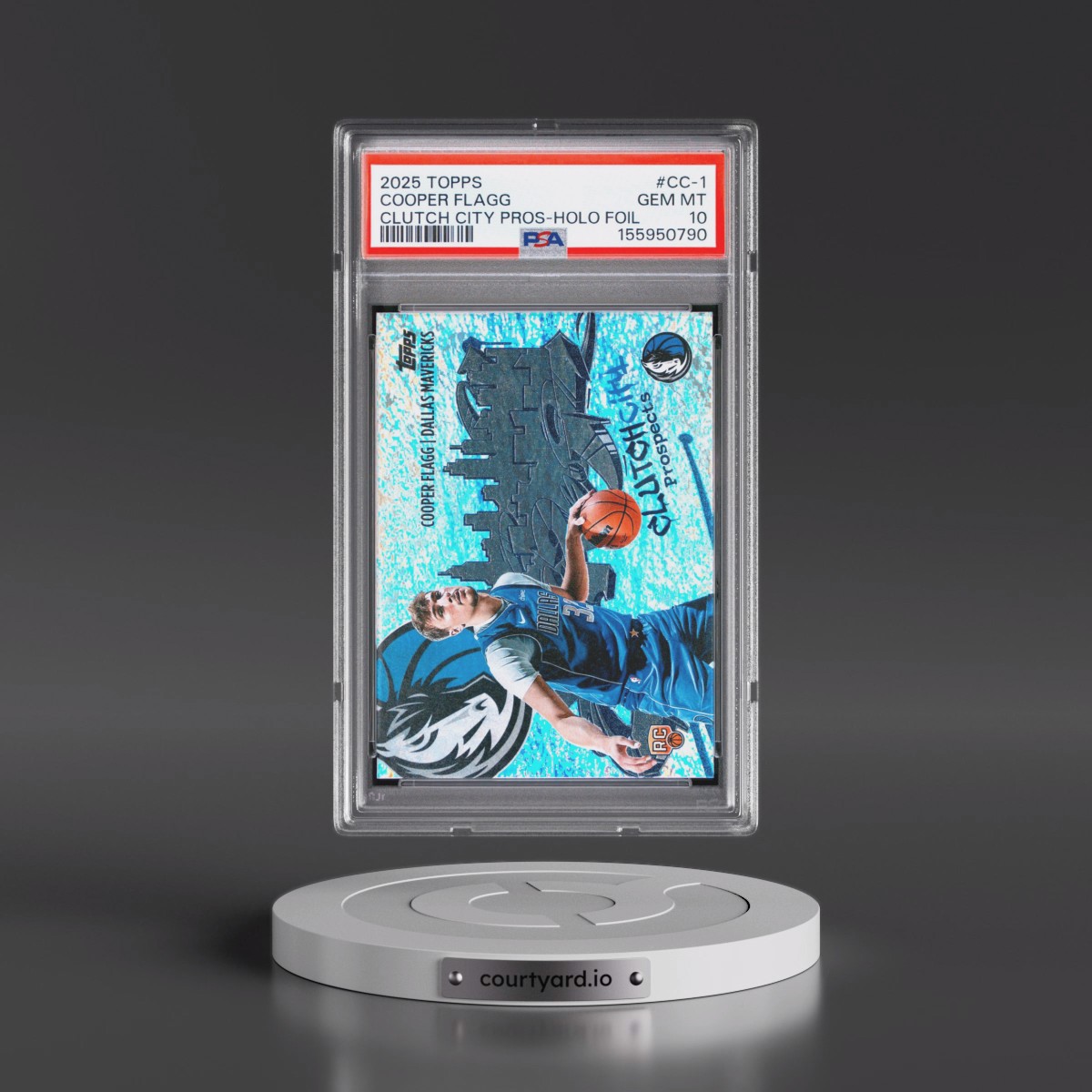 2025 Topps Clutch City Prospects #CC-1 Cooper Flagg - Holo Foil (PSA 10 GEM MINT)