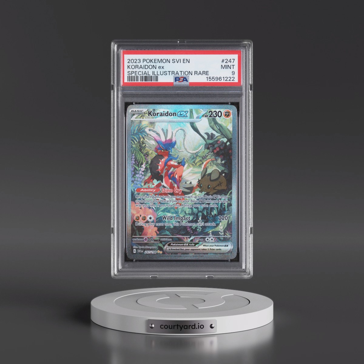 2023 Pokémon Svi EN-Scarlet & Violet #247 Koraidon EX - Holo Special Illustration Rare (PSA 9 MINT)