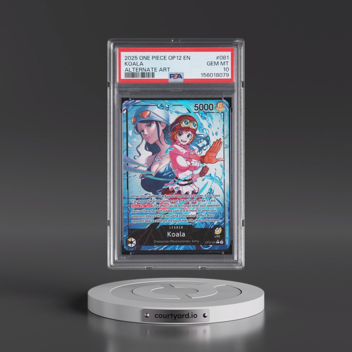 2025 One Piece OP12-Legacy of the Master Koala - Alternate Art #081 PSA 10