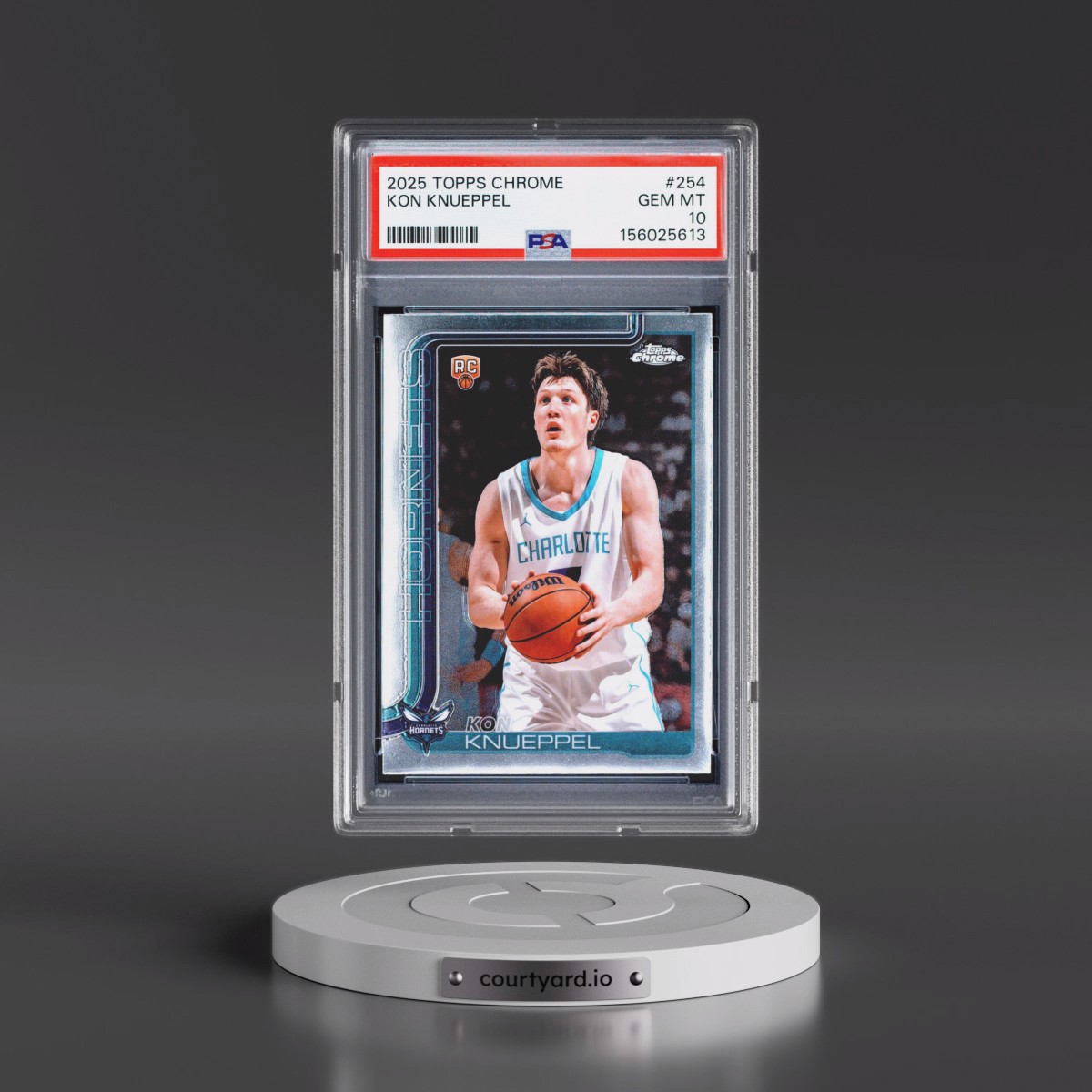 2025 Topps Chrome #254 Kon Knueppel (PSA 10 GEM MINT)