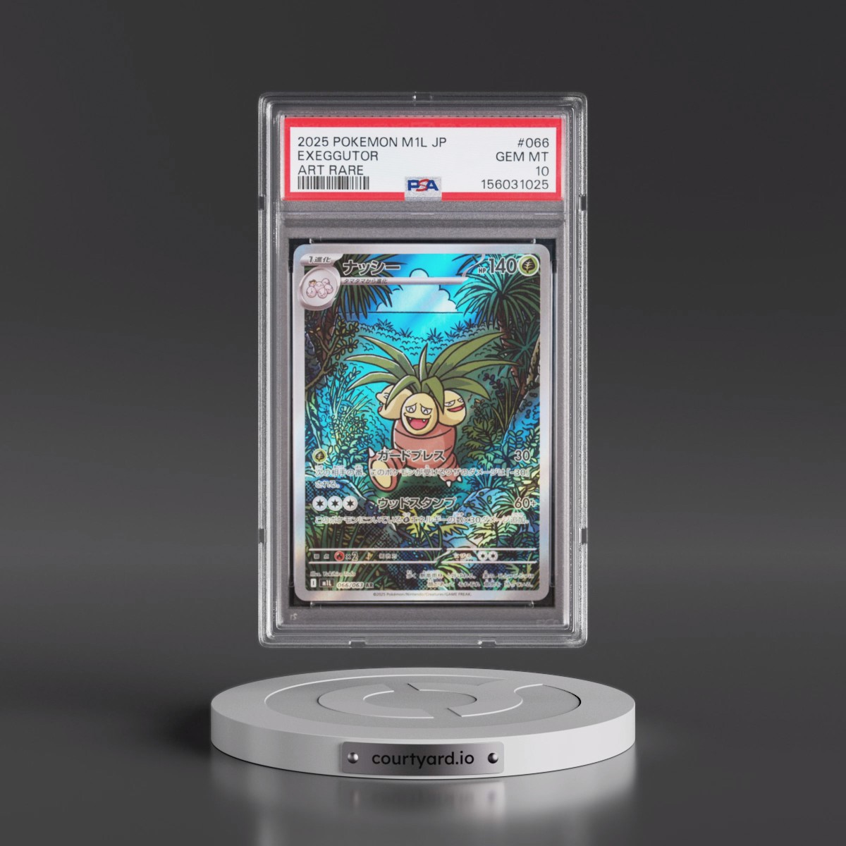2025 Pokémon M1l-Mega Brave #066 Exeggutor - Art Rare (PSA 10 GEM MINT)