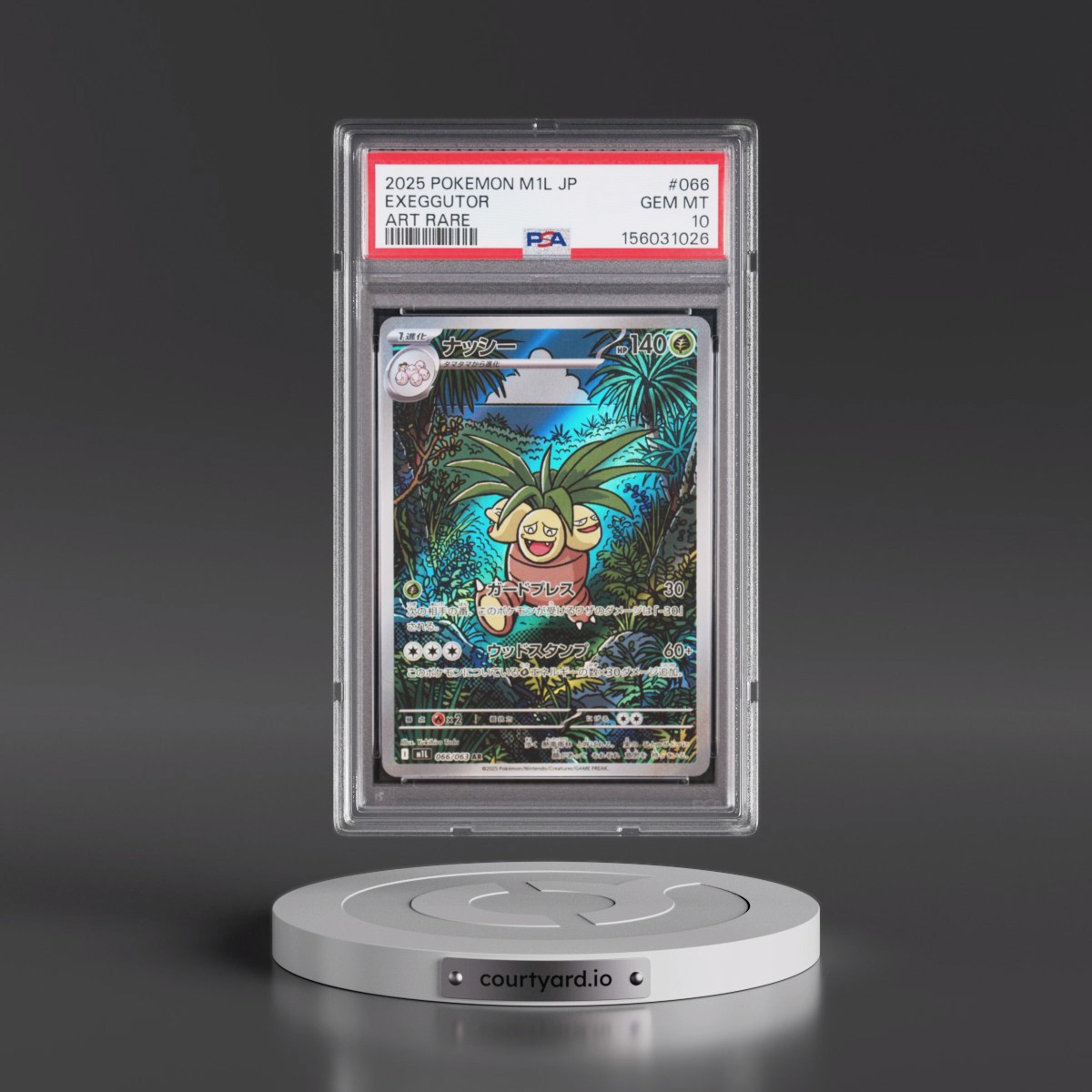 2025 Pokémon M1l-Mega Brave #066 Exeggutor - Art Rare (PSA 10 GEM MINT)