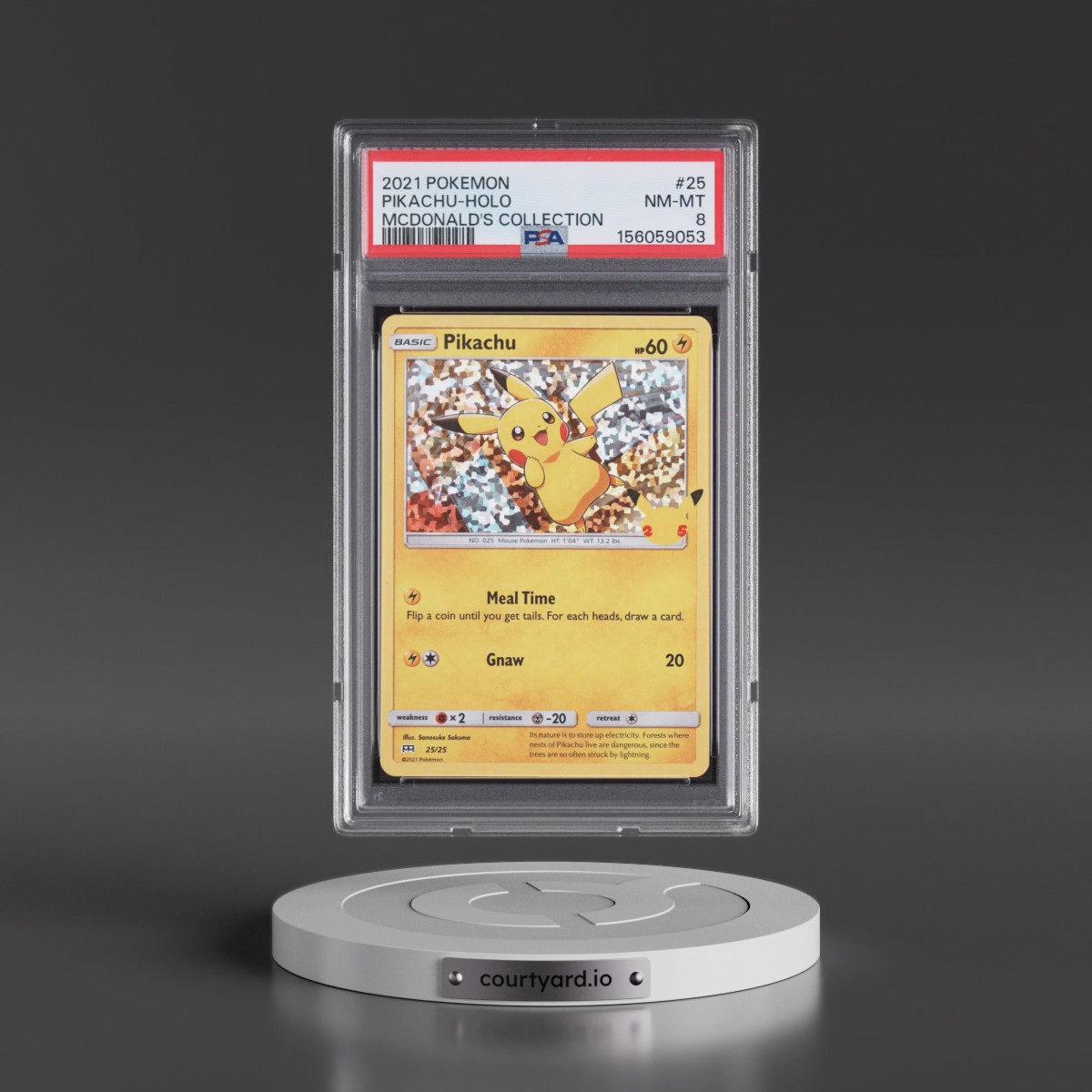 2021 Pokémon Mcdonald's Collection #25 Pikachu - Holo (PSA 8 NM-MT)