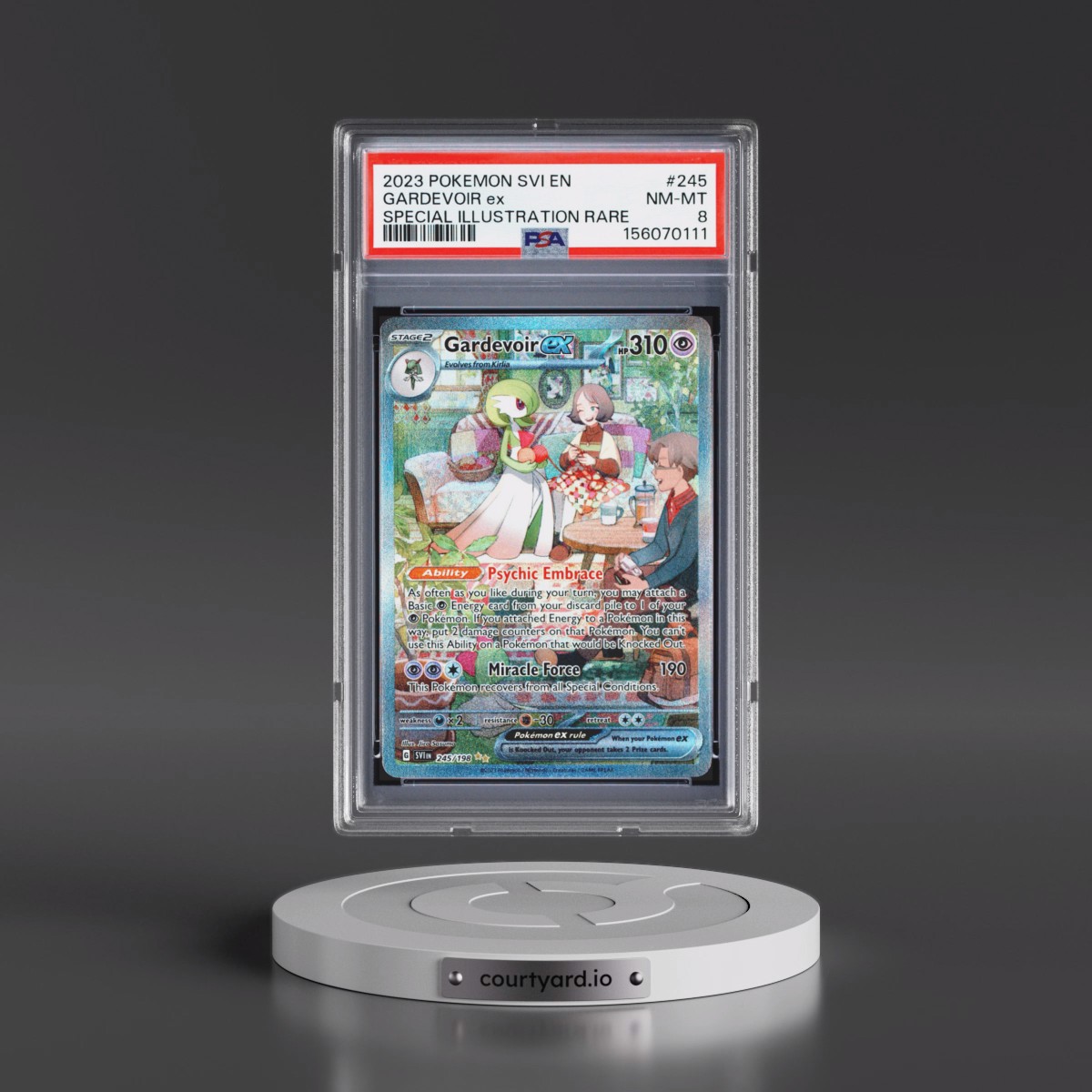 2023 Pokémon Svi EN-Scarlet & Violet #245 Gardevoir EX - Holo Special Illustration Rare (PSA 8 NM-MT)