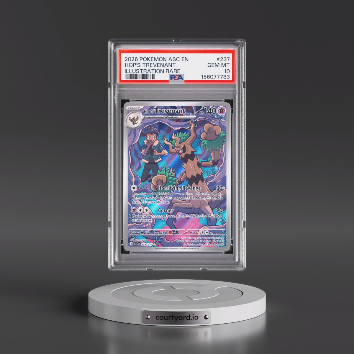 2026 Pokémon Asc EN-Ascended Heroes #237 Hop's Trevenant - Illustration Rare (PSA 10 GEM MINT)