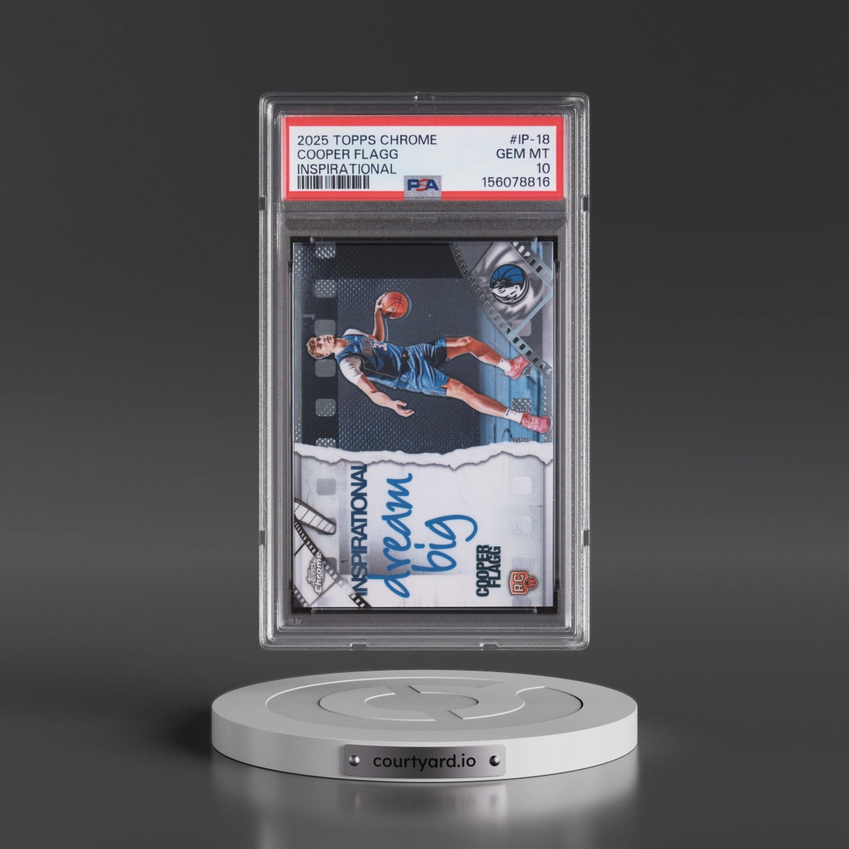 2025 Topps Chrome Inspirational #IP-18 Cooper Flagg (PSA 10 GEM MINT)