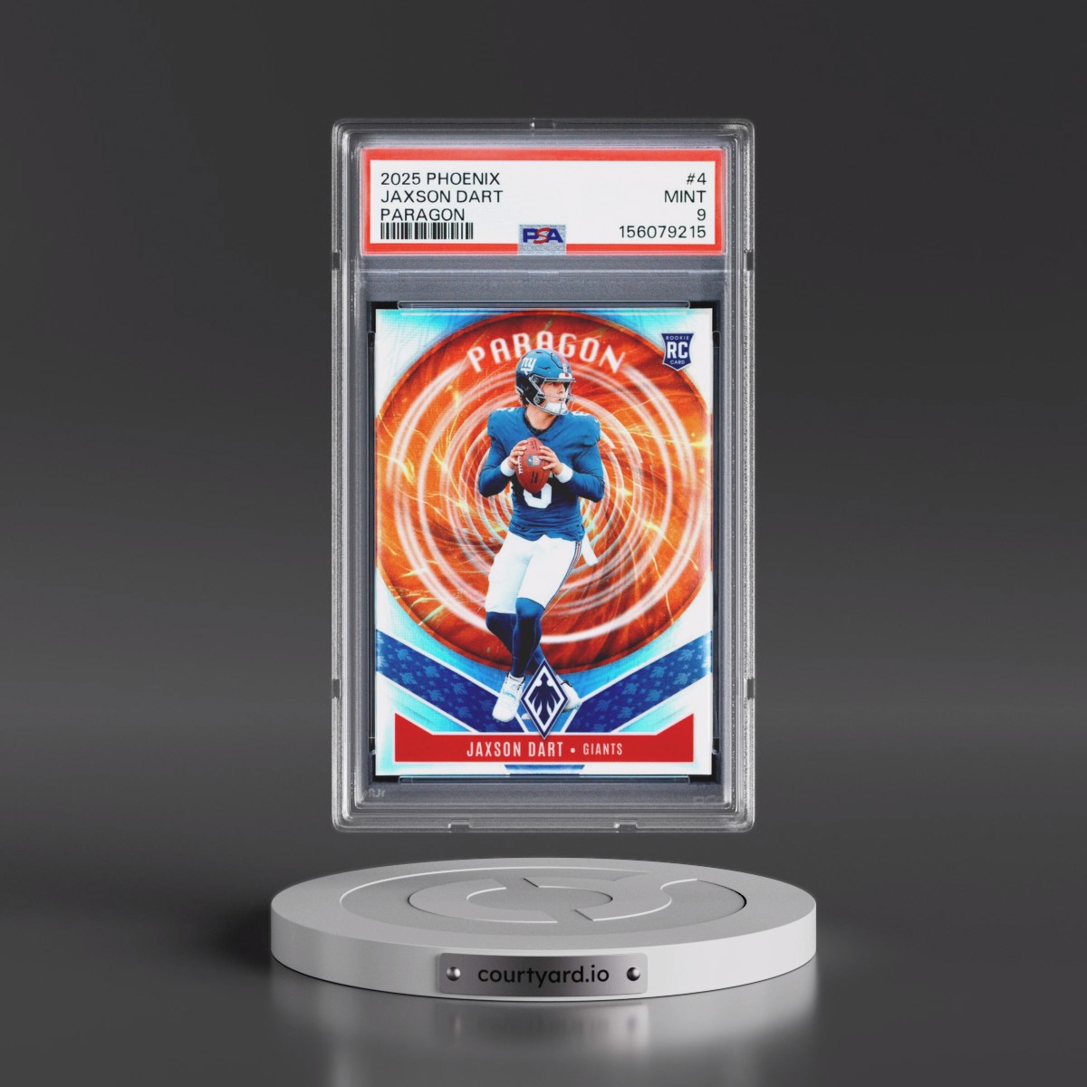2025 Panini Phoenix Paragon #4 Jaxson Dart (PSA 9 MINT)