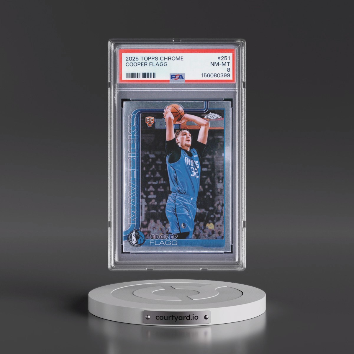 2025 Topps Chrome #251 Cooper Flagg (PSA 8 NM-MT)
