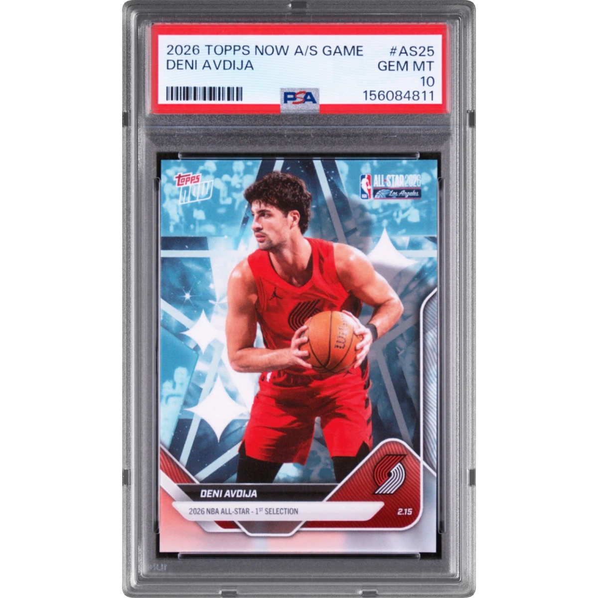 2026 Topps Now All-Star Game #AS25 Deni Avdija (PSA 10 GEM MINT)