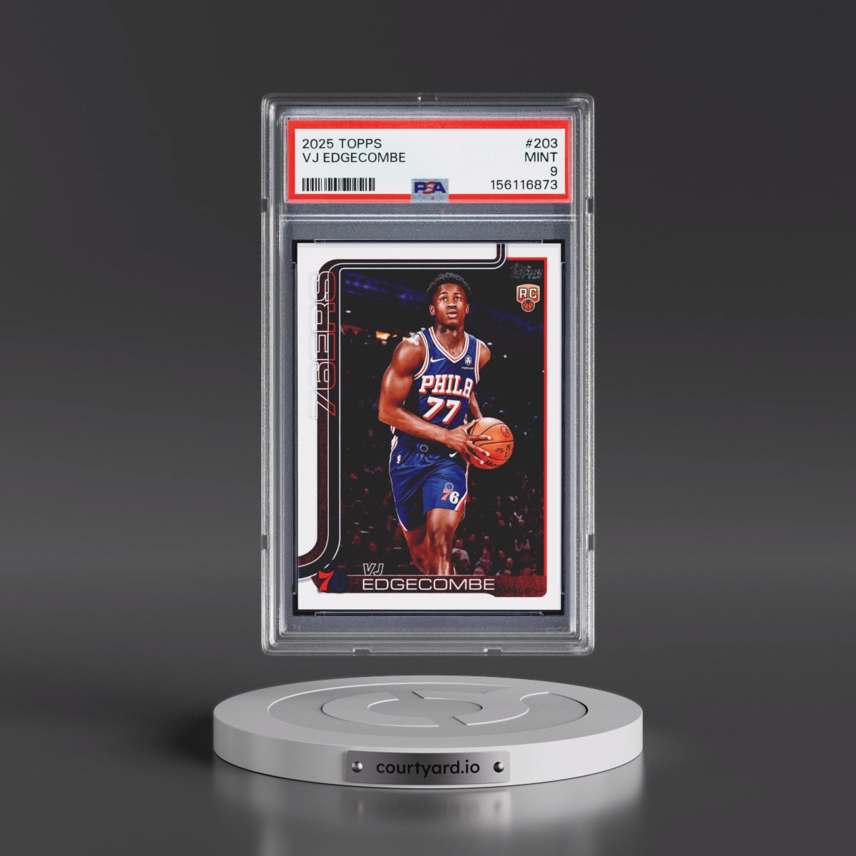 2025 Topps #203 VJ Edgecombe (PSA 9 MINT)