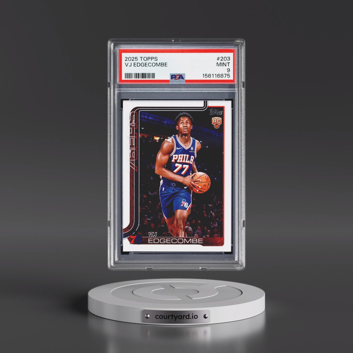 2025 Topps #203 VJ Edgecombe (PSA 9 MINT)