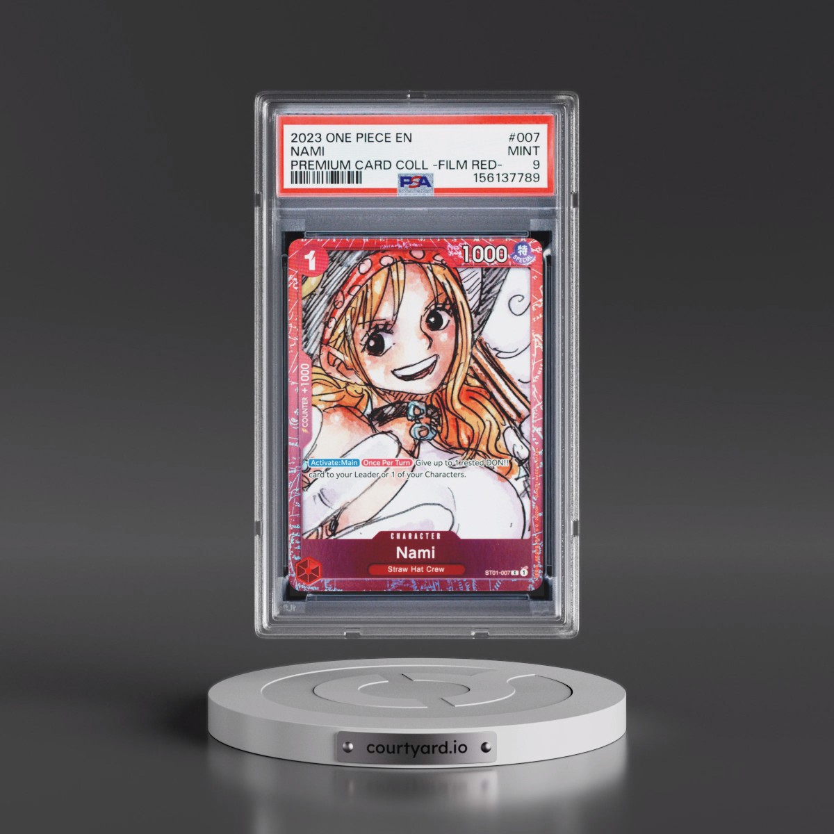 2023 One Piece Premium Card Collection -One Piece Film Red #007 Nami (PSA 9 MINT)