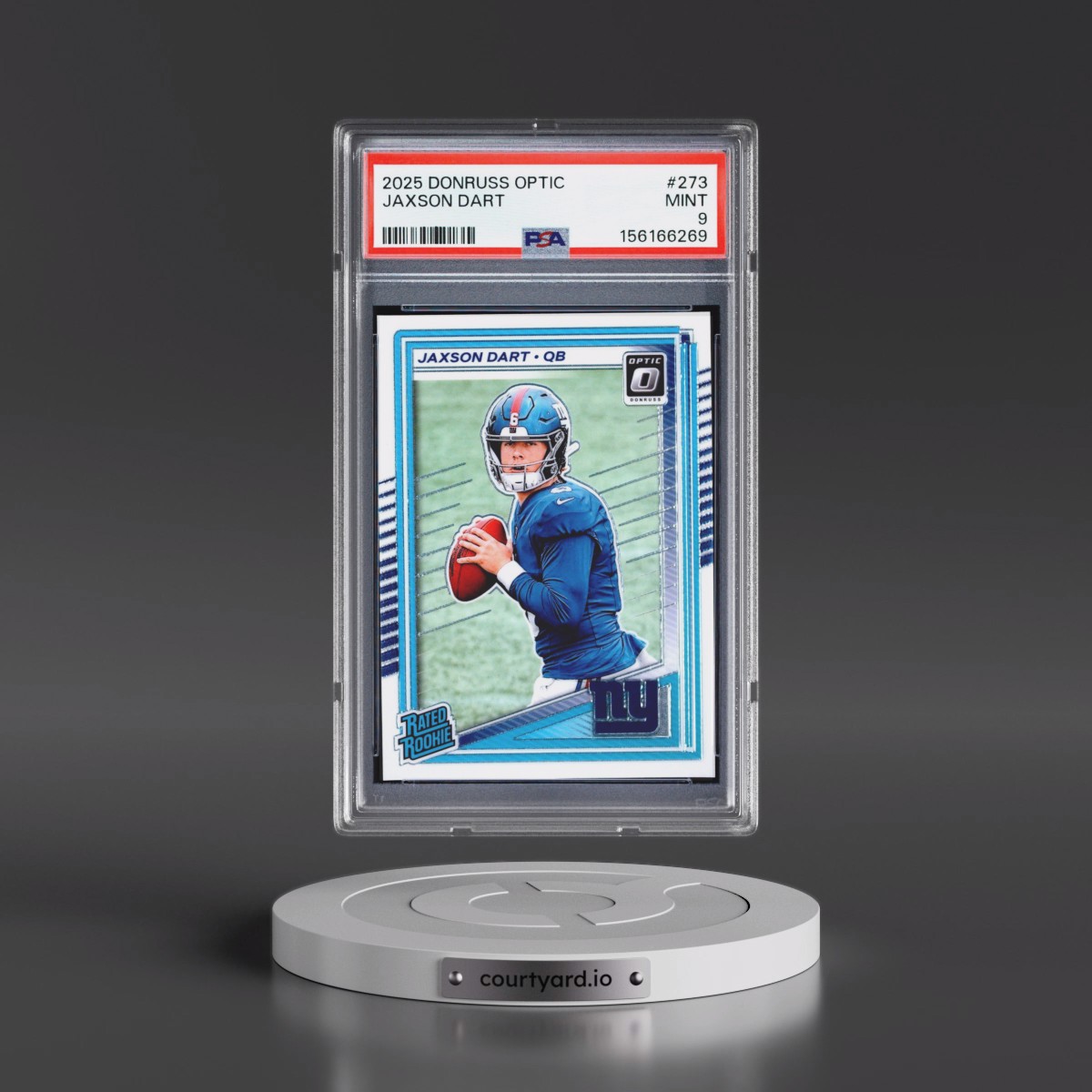 2025 Panini Donruss Optic #273 Jaxson Dart (PSA 9 MINT)