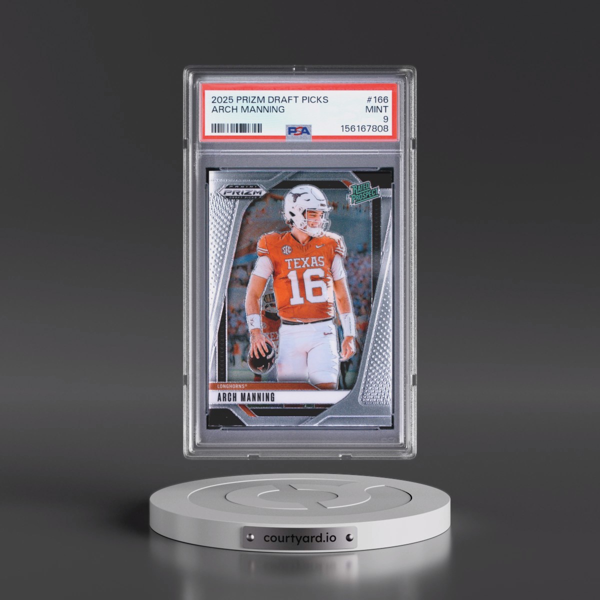 2025 Panini Prizm Draft Picks #166 Arch Manning (PSA 9 MINT)