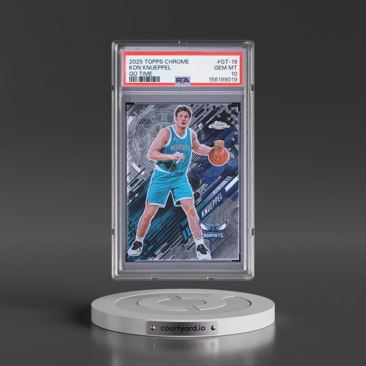 2025 Topps Chrome Go Time #GT-19 Kon Knueppel (PSA 10 GEM MINT)