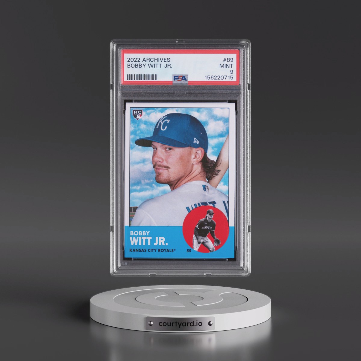 2022 Topps Archives #89 Bobby Witt Jr. (PSA 9 MINT)