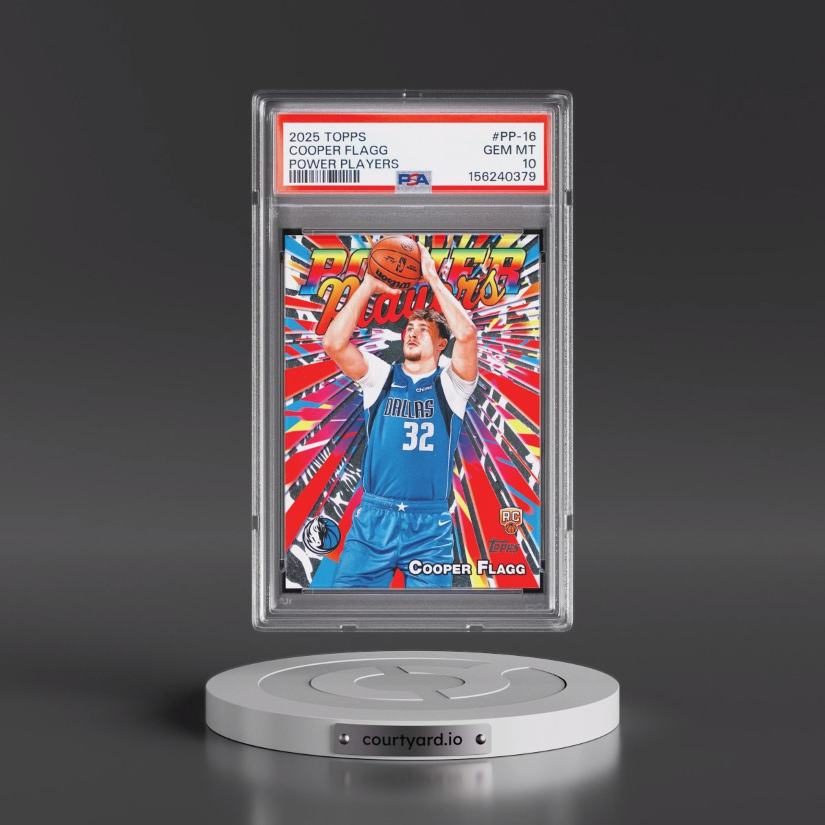 2025 Topps Power Players #PP-16 Cooper Flagg (PSA 10 GEM MINT)