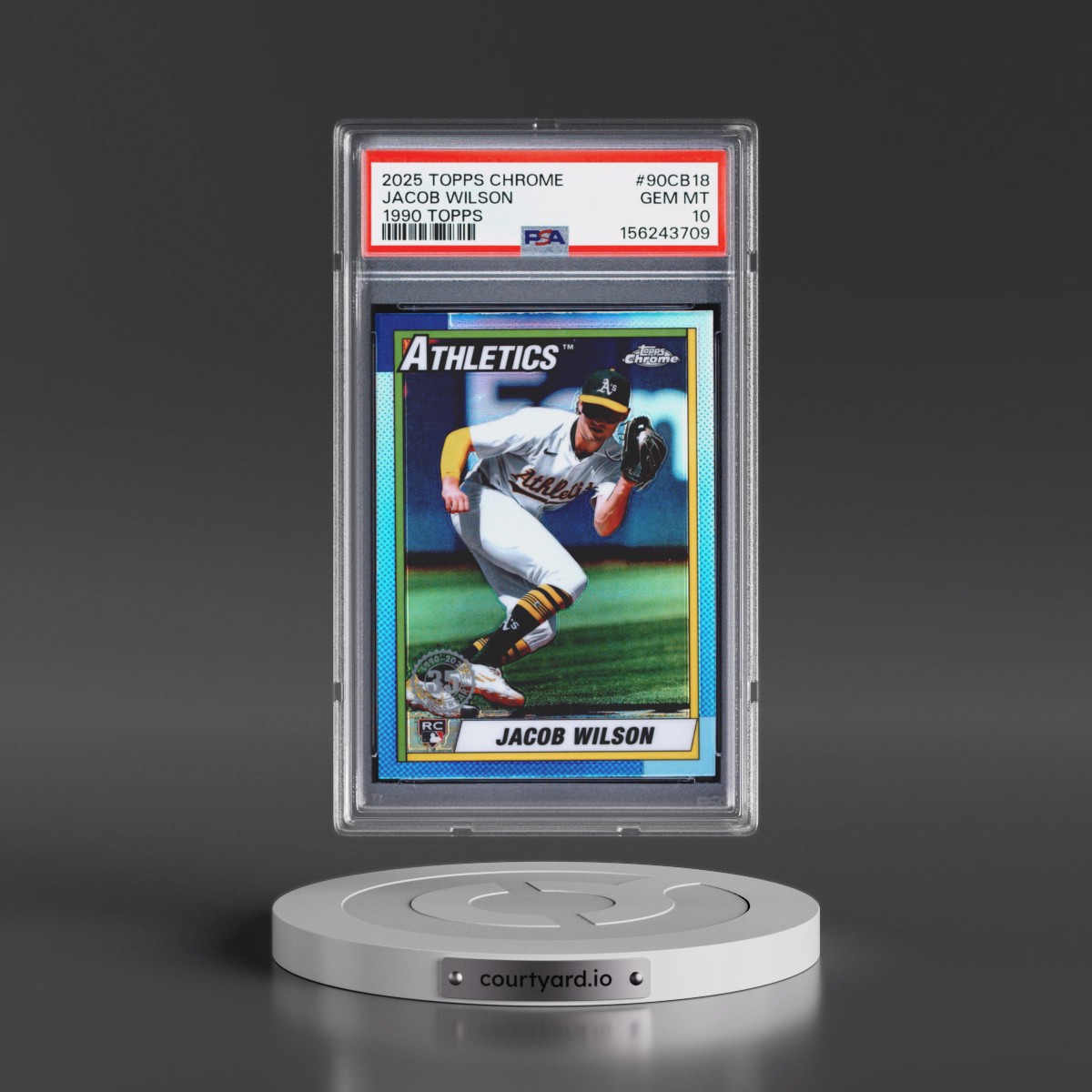 2025 Topps Chrome 1990 Topps #90CB18 Jacob Wilson (PSA 10 GEM MINT)