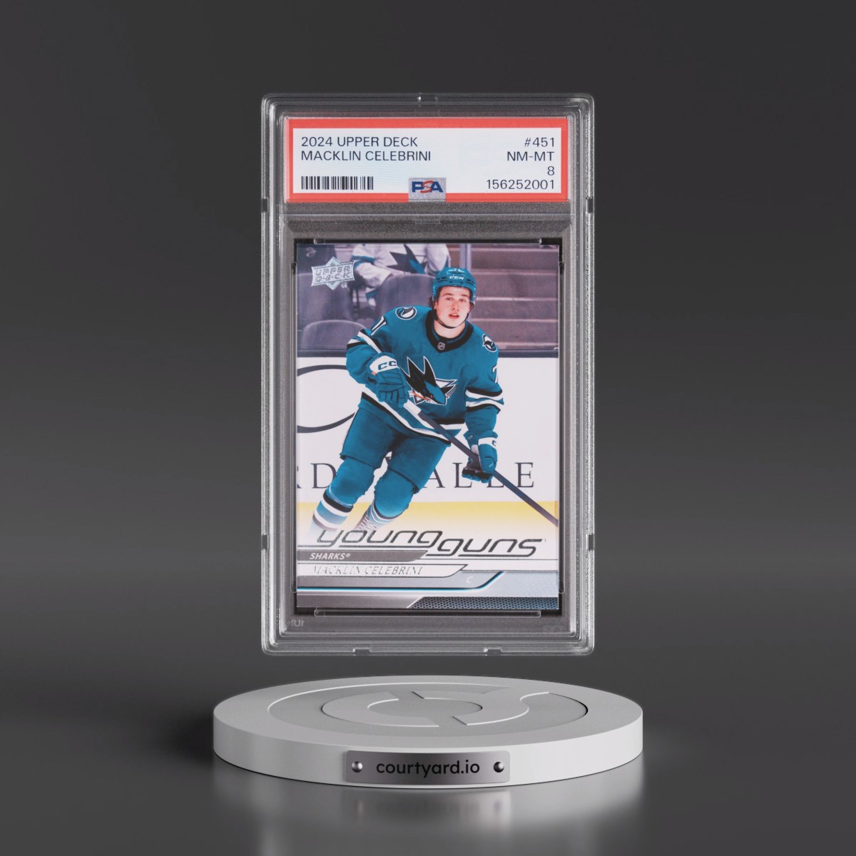 2024 Upper Deck #451 Macklin Celebrini (PSA 8 NM-MT)