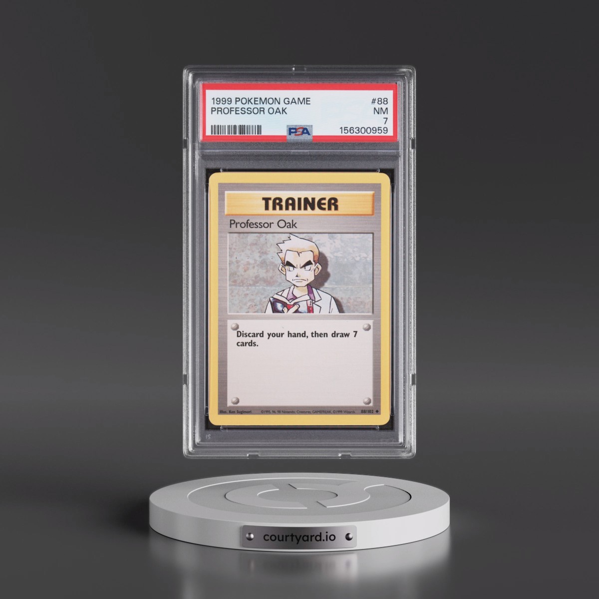 1999 Pokémon Game #88 Professor Oak (PSA 7 NM)