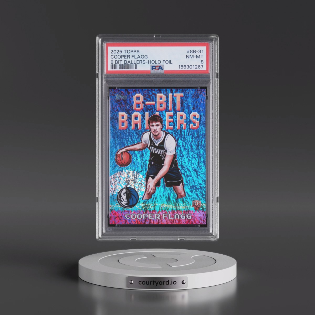 2025 Topps 8 Bit Ballers #8B-31 Cooper Flagg - Holo Foil (PSA 8 NM-MT)