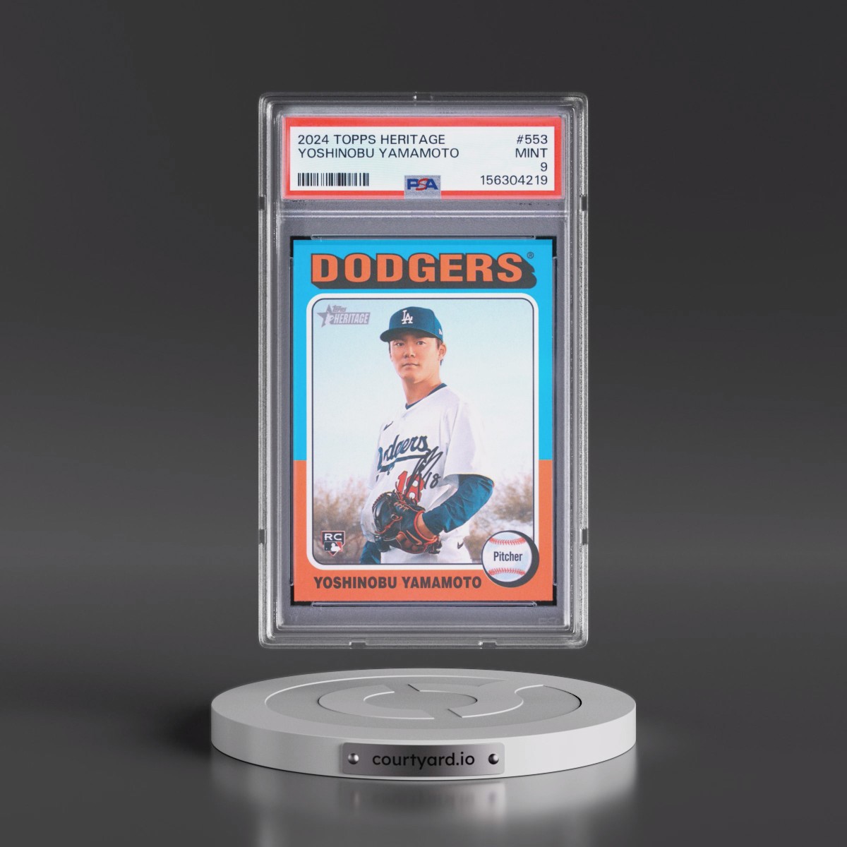 2024 Topps Heritage #553 Yoshinobu Yamamoto (PSA 9 MINT)