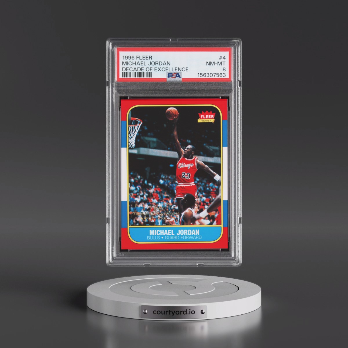 1996 Fleer Decade of Excellence #4 Michael Jordan (PSA 8 NM-MT)