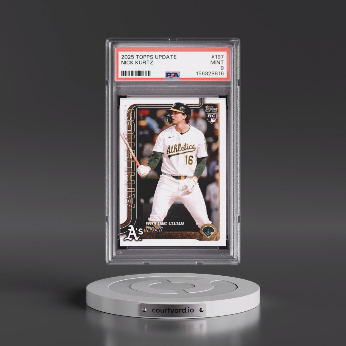 2025 Topps Update #197 Nick Kurtz (PSA 9 MINT)