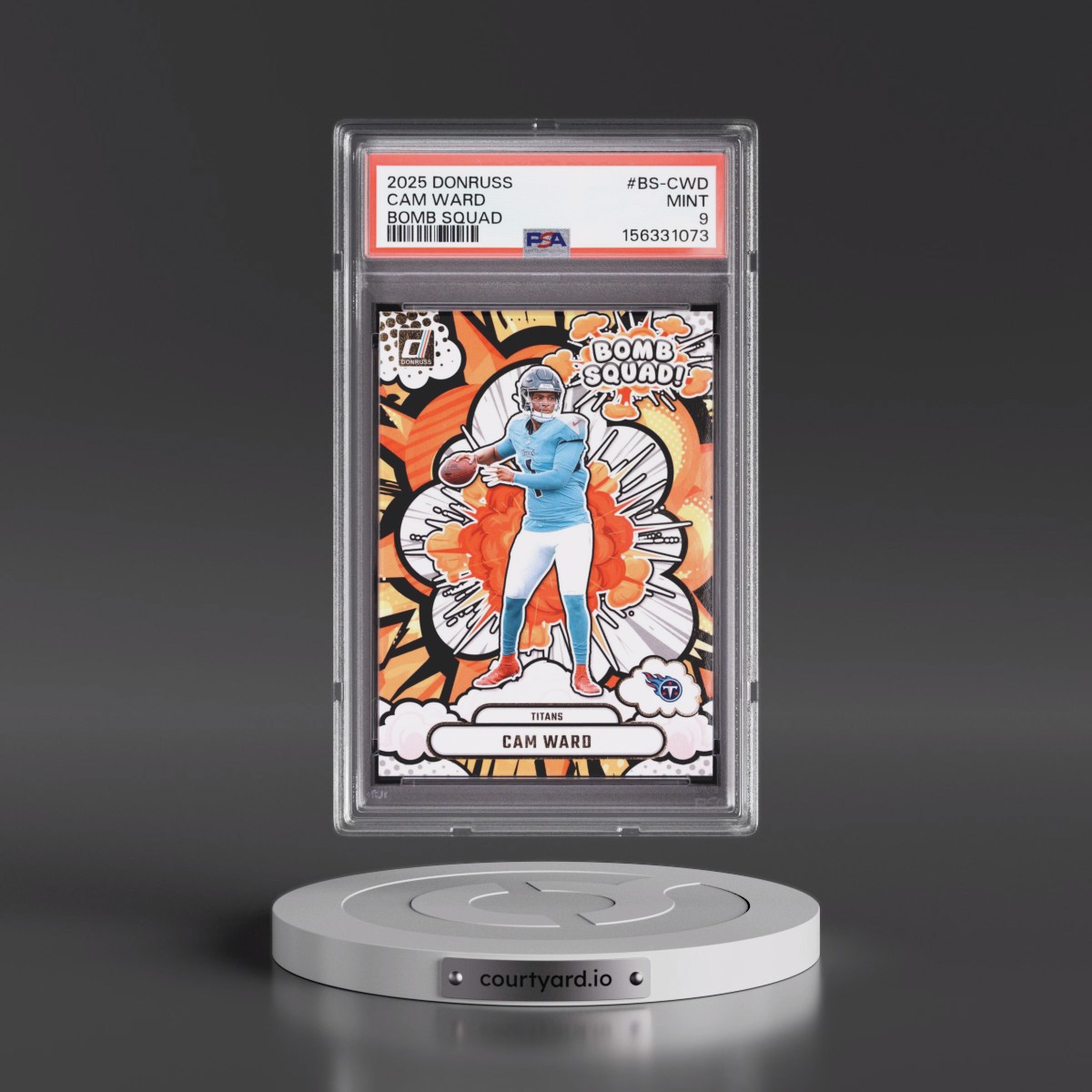 2025 Panini Donruss Bomb Squad #BS-CWD Cam Ward (PSA 9 MINT)