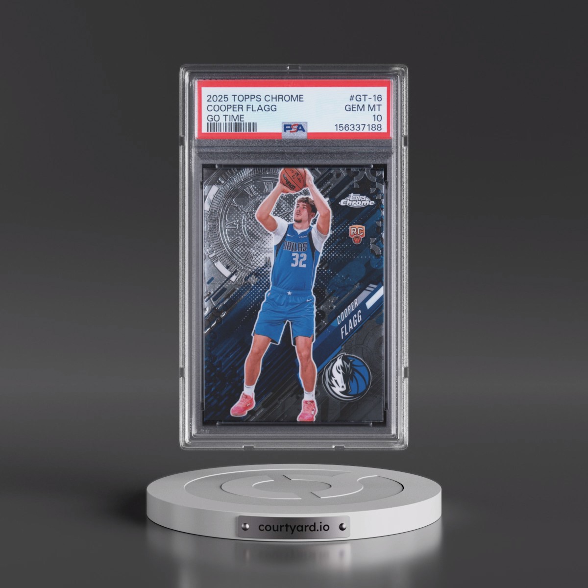 2025 Topps Chrome Go Time #GT-16 Cooper Flagg (PSA 10 GEM MINT)