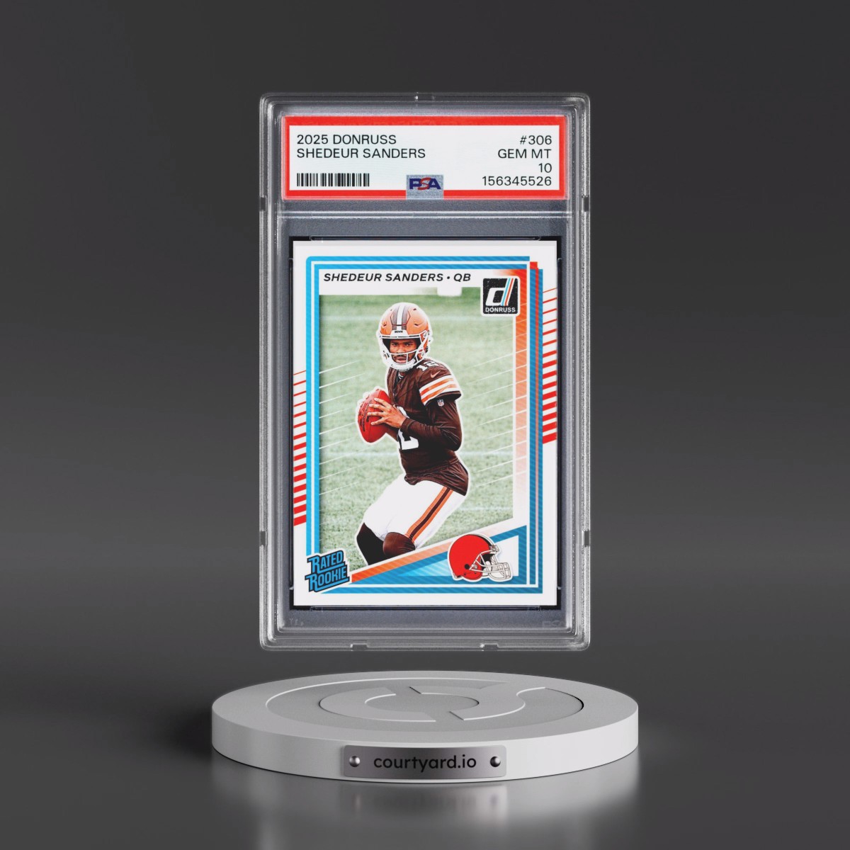 2025 Panini Donruss #306 Shedeur Sanders (PSA 10 GEM MINT)