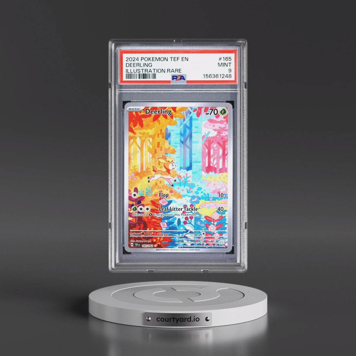 2024 Pokémon Tef EN-Temporal Forces Deerling - Illustration Rare #165 PSA 9