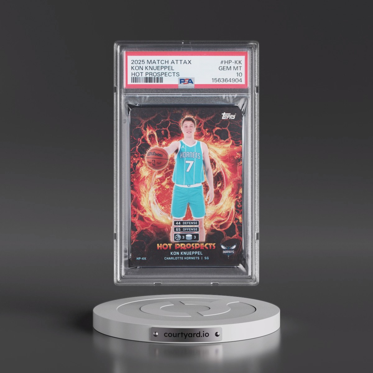 2025 Topps Match Attax Hot Prospects #HP-KK Kon Knueppel (PSA 10 GEM MINT)