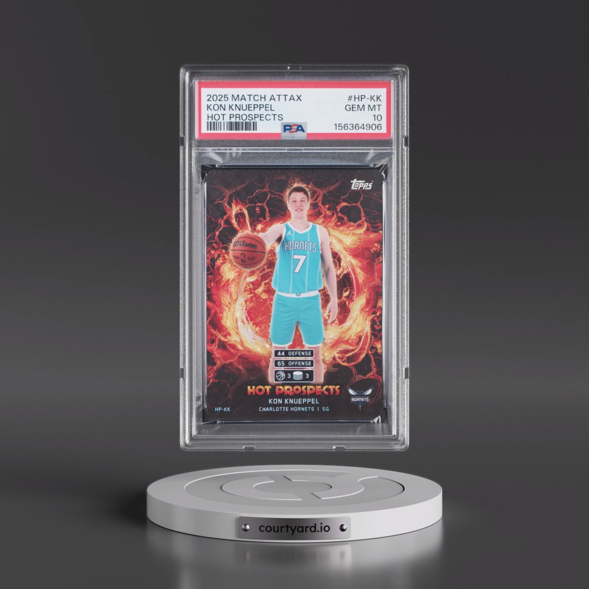 2025 Topps Match Attax Hot Prospects #HP-KK Kon Knueppel (PSA 10 GEM MINT)