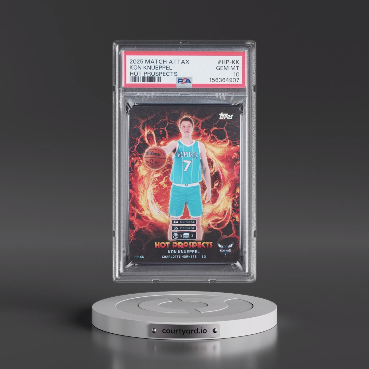 2025 Topps Match Attax Hot Prospects #HP-KK Kon Knueppel (PSA 10 GEM MINT)