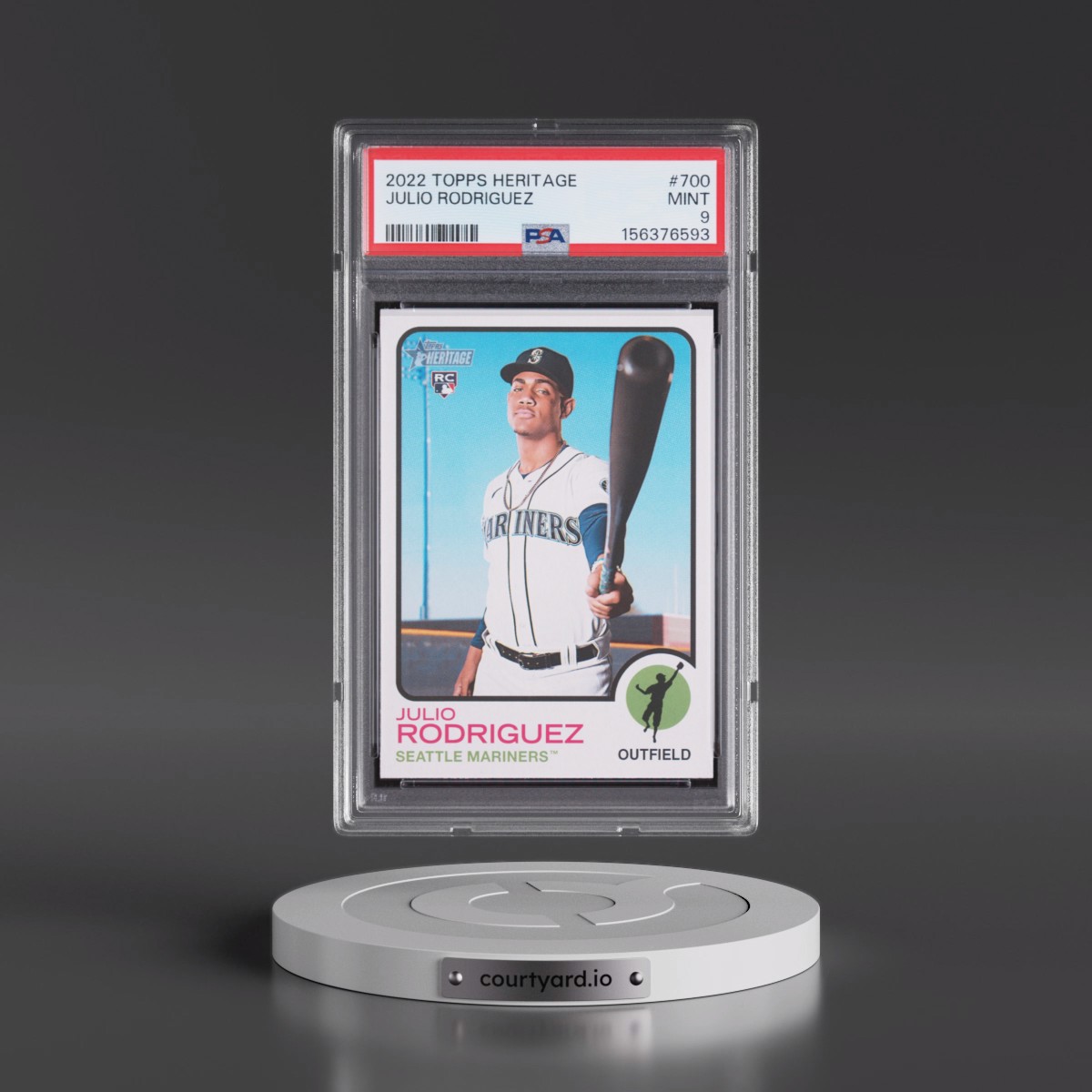 2022 Topps Heritage #700 Julio Rodriguez (PSA 9 MINT)