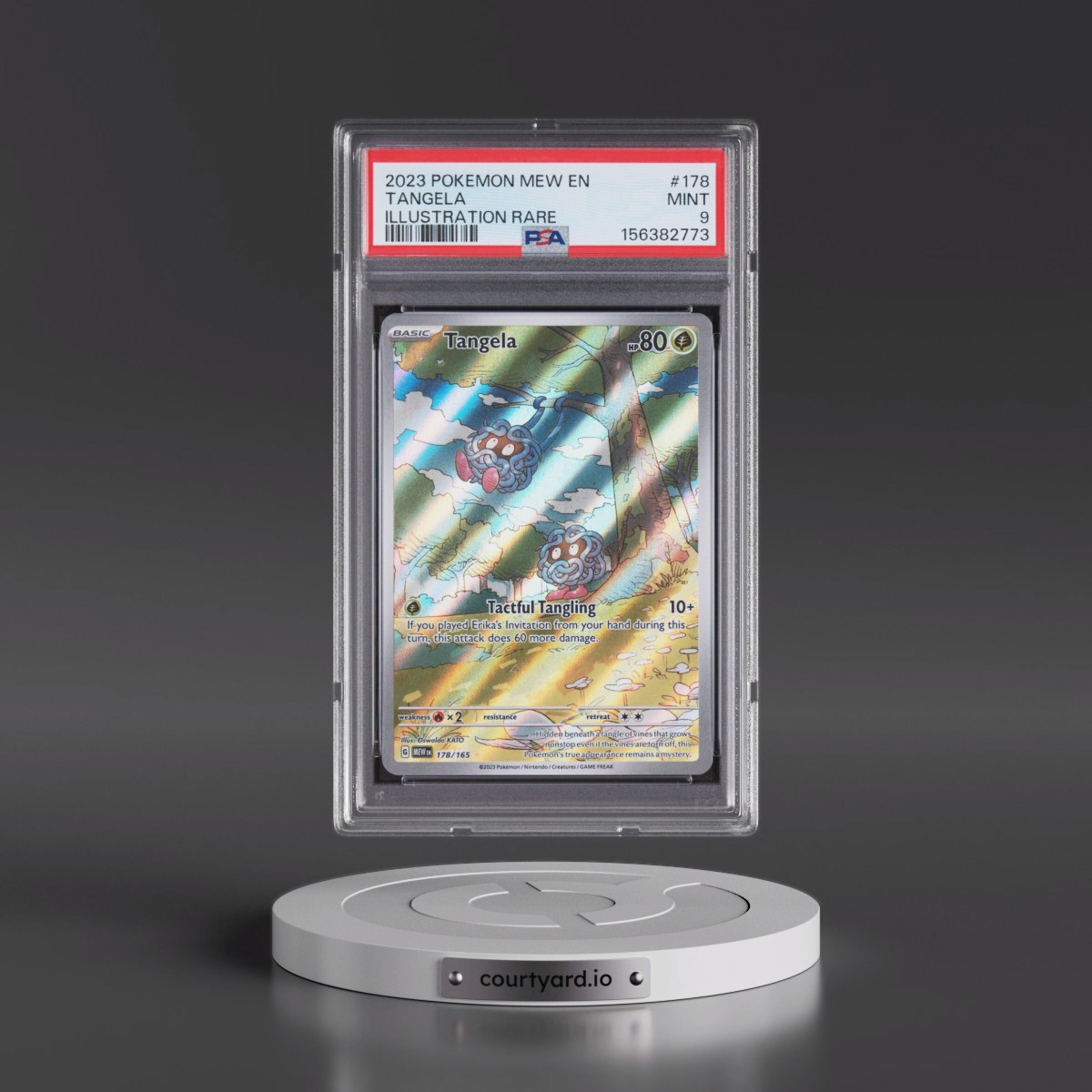 2023 Pokémon Mew EN-151 #178 Tangela - Illustration Rare (PSA 9 MINT)