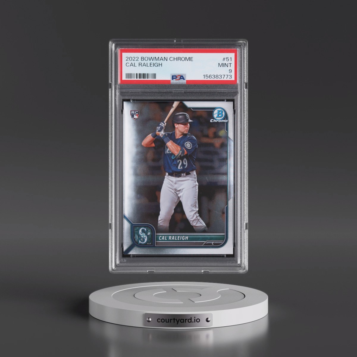 2022 Bowman Chrome #51 Cal Raleigh (PSA 9 MINT)