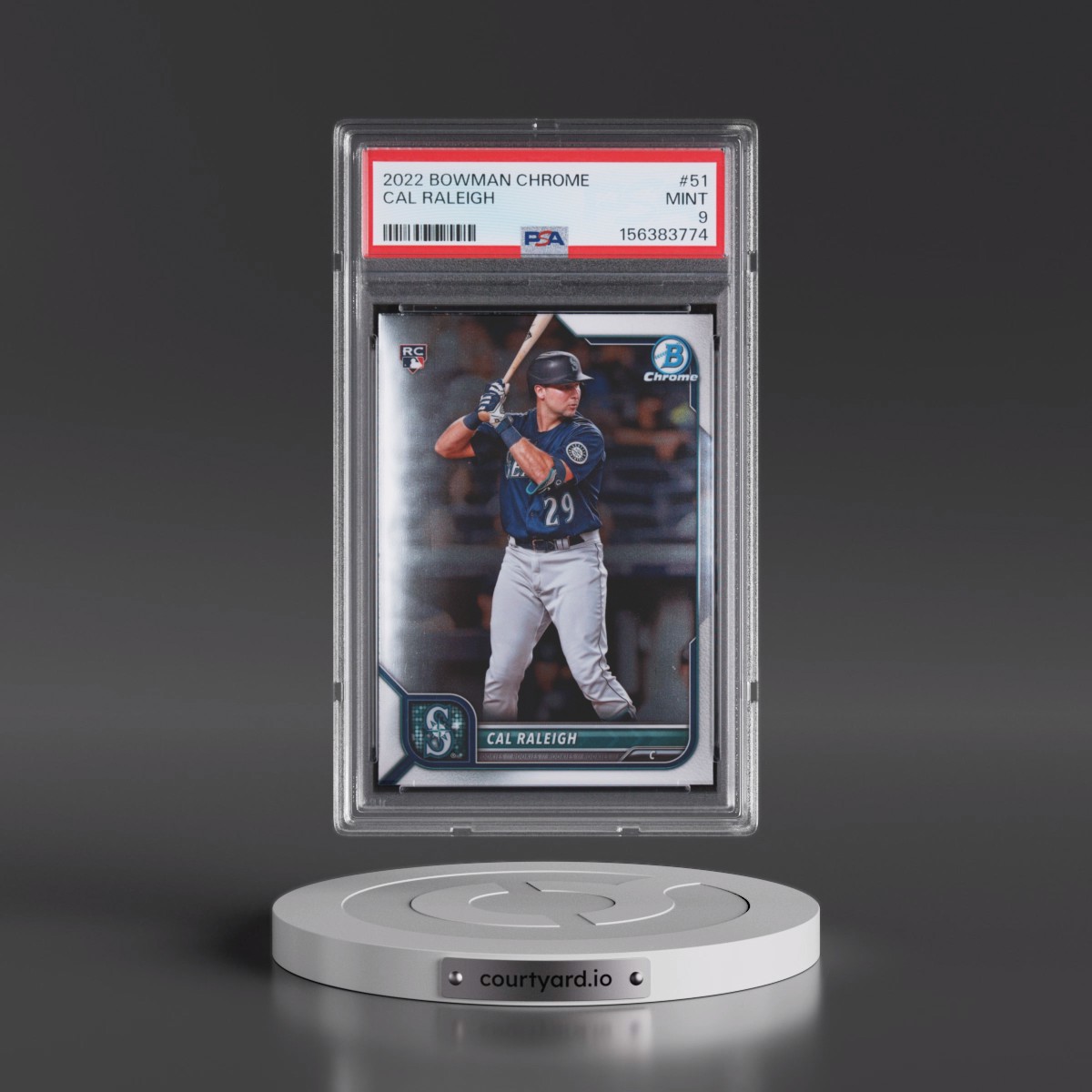 2022 Bowman Chrome #51 Cal Raleigh (PSA 9 MINT)